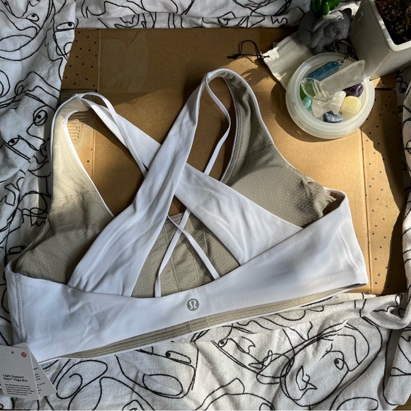 White, Size 12 Lululemon Nulu Yoga Bra. - Picture 2 of 8